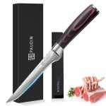 PAUDIN Boning Knife, Super Sharp German High Carbon Stainless Steel Deboning Knife, Professional for Meat, Poultry, Chicken, Pakkawood Handle with Gift Box
