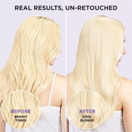 LOreal Paris Sulfate Free Brass Toning Purple Conditioner for Blonde, Bleached, Silver, or Brown Highlighted Hair, EverPure, 6.8 Fl Oz (Packaging May Vary) LOreal Paris Sulfate Free Brass Toning Purple Conditioner for Blonde, Bleached, Silver, or Brown Highlighted Hair, EverPure, 6.8 Fl Oz (Packaging May Vary)