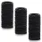 Anezus 250 Pcs Black Elastics Small Hair Ties Elastics Small Hair Rubber Bands Accessories Ponytail Holders for Women Girls Baby Toddlers Men with Thick Straight Curly Hair, 3 mm