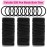 Anezus 250 Pcs Black Elastics Small Hair Ties Elastics Small Hair Rubber Bands Accessories Ponytail Holders for Women Girls Baby Toddlers Men with Thick Straight Curly Hair, 3 mm
