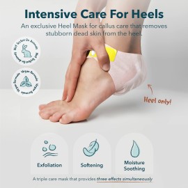 Purederm Exfoliating Heel Mask (1 Pair) - Heel Peeling Masks Gently Remove calluses from Your Heel Purederm Exfoliating Heel Mask (1 Pair) - Heel Peeling Masks Gently Remove calluses from Your Heel