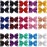 DED 30pcs Sparkly Hair Bows Clips 4 inch Glitter Sequin Bow Alligator Clips Baby Hair Accessories for Baby Girls Children Kids(15 Pair)