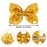 DED 30pcs Sparkly Hair Bows Clips 4 inch Glitter Sequin Bow Alligator Clips Baby Hair Accessories for Baby Girls Children Kids(15 Pair)