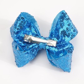 DED 30pcs Sparkly Hair Bows Clips 4 inch Glitter Sequin Bow Alligator Clips Baby Hair Accessories for Baby Girls Children Kids(15 Pair) DED 30pcs Sparkly Hair Bows Clips 4 inch Glitter Sequin Bow Alligator Clips Baby Hair Accessories for Baby Girls Children Kids(15 Pair)