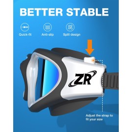 ZIONOR Swim Goggles, Upgraded G1 Polarized Swimming Goggles UV Protection Anti-fog Adjustable Strap for Men Women Adult Indoor or Outdoor (Polarized Mirror Gold Lens)