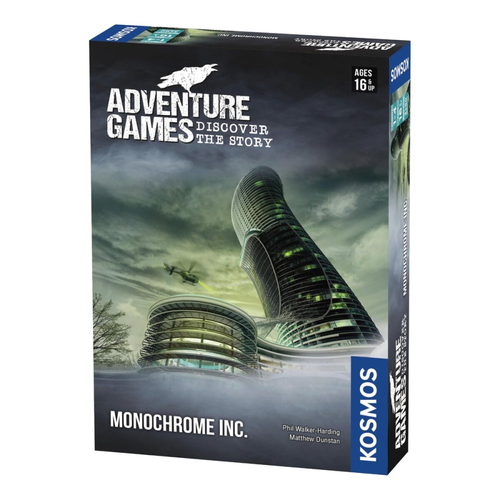 Adventure Games: Monochrome, Inc. - A Kosmos Game from Thames & Kosmos | Collaborative, Replayable Storytelling Gaming Experience for 1 to 4 Players Ages 16+