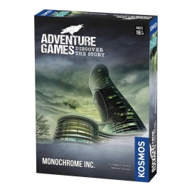 Adventure Games: Monochrome, Inc. - A Kosmos Game from Thames & Kosmos | Collaborative, Replayable Storytelling Gaming Experience for 1 to 4 Players Ages 16+ Adventure Games: Monochrome, Inc. - A Kosmos Game from Thames & Kosmos | Collaborative, Replayable Storytelling Gaming Experience for 1 to 4 Players Ages 16+