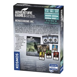 Adventure Games: Monochrome, Inc. - A Kosmos Game from Thames & Kosmos | Collaborative, Replayable Storytelling Gaming Experience for 1 to 4 Players Ages 16+