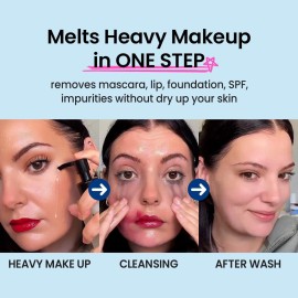 coxir ULTRA HYALURONIC CLEANSING OIL l Gentle Korean Facial Cleanser, Blackhead, Makeup Removal with Hyaluronic Acid, Plant-based oils, No Mineral Oil [5.07 Fl.oz(pack of 1)]