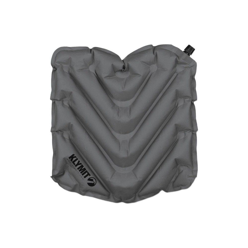 Klymit V Seat, Lightweight Inflatable Travel Cushion, Best for Camping, Bleachers, or Glassing Pad , Gray Klymit V Seat, Lightweight Inflatable Travel Cushion, Best for Camping, Bleachers, or Glassing Pad , Gray