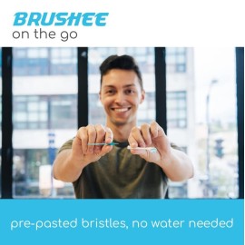 Brushee - The Evolution of Oral Care | 4-in-1 Tool (Paste + Brush + Floss + Pick) | Individually Wrapped | Disposable | Prepasted Travel Toothbrushes | Small Adult Toothbrush - (24-Pack) Brushee - The Evolution of Oral Care | 4-in-1 Tool (Paste + Brush + Floss + Pick) | Individually Wrapped | Disposable | Prepasted Travel Toothbrushes | Small Adult Toothbrush - (24-Pack)
