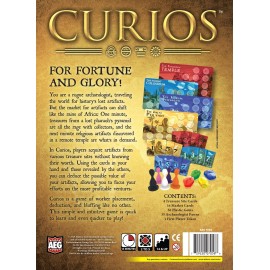 AEG Curios - The Curiously Cool Board Game of Treasure Hunting Fun, Quick Play, Easy to Learn, Bluffing, 2 to 5 Players, 15-20 Minute Playtime, Ages 14 and up, Alderac Entertainment Group