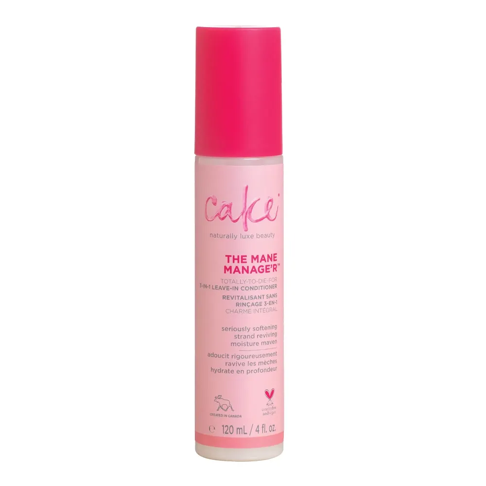 Cake Beauty Leave in Conditioner, The Mane Manager - Moisturizing & Softening - With Coconut Oil, Biotin, Soy & Rice Proteins - For Dry/Normal Hair Types - 4 Fl Oz / 120 mL Cake Beauty Leave in Conditioner, The Mane Manager - Moisturizing & Softening - With Coconut Oil, Biotin, Soy & Rice Proteins - For Dry/Normal Hair Types - 4 Fl Oz / 120 mL