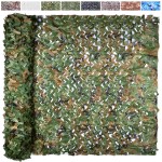 Yeacool Camo Netting Camouflage Netting Camo Blind Army Net Sunshade Mesh for Hunting Military Decorations Party Shooting (Woodland Camo, 6.5ftx4.9ft, 2m*1.5m)