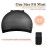 MORGLES 20 Pcs Black Stocking Wig Caps, Stretchy Nylon Wig Caps For Women Men