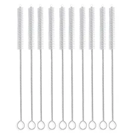 Straw Brush, Nylon Pipe Tube Cleaner 8.2-ihch X 2/5-inch Set of 10