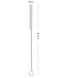 Straw Brush, Nylon Pipe Tube Cleaner 8.2-ihch X 2/5-inch Set of 10