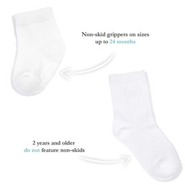 Fruit of the Loom Baby 14-Pack Grow & Fit Flex Zones Cotton Stretch Socks - Unisex, Girls, Boys (12-24 Months, White) Fruit of the Loom Baby 14-Pack Grow & Fit Flex Zones Cotton Stretch Socks - Unisex, Girls, Boys (12-24 Months, White)