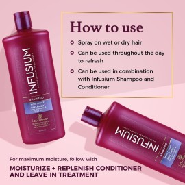 Infusium Moisturize and Replenish Shampoo - Infused with Avocado and Olive Oil - Hair Care for Dry Hair - Moisturizing Shampoo for Women - 1 L