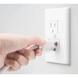 Safety Innovations Self-Closing Babyproof Outlet Covers - (for Center Screw Outlets Only) an Alternative to Wall Socket Plugs for Child Proofing, (12-Pack), (1-Screw), (White) White) Safety Innovations Self-Closing Babyproof Outlet Covers - (for Center Screw Outlets Only) an Alternative to Wall Socket Plugs for Child Proofing, (12-Pack), (1-Screw), (White) White)