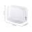 BEFORYOU 6 Pack Clear Toiletry Carry Pouch with Zipper Portable Plastic Waterproof Cosmetic Bag TSA Approved for Vacation Travel Bathroom and Organizing (White, Small)