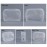 BEFORYOU 6 Pack Clear Toiletry Carry Pouch with Zipper Portable Plastic Waterproof Cosmetic Bag TSA Approved for Vacation Travel Bathroom and Organizing (White, Small)