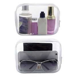 BEFORYOU 6 Pack Clear Toiletry Carry Pouch with Zipper Portable Plastic Waterproof Cosmetic Bag TSA Approved for Vacation Travel Bathroom and Organizing (White, Small) BEFORYOU 6 Pack Clear Toiletry Carry Pouch with Zipper Portable Plastic Waterproof Cosmetic Bag TSA Approved for Vacation Travel Bathroom and Organizing (White, Small)
