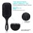 4Pcs Paddle Hair Brush, Detangling Brush and Hair Comb Set for Men and Women, Great On Wet or Dry, No More Tangle Hairbrush for Long Thick Thin Curly Natural Hair