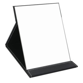 EFAILY Folding Travel Mirror, PU Portable Adjustable Rectangular Ultrathin Mirror, for Travel, Camping,Home(10W7.8L)