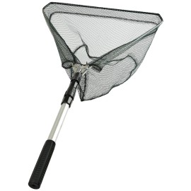 Fishing Landing Net with Telescoping Pole Fishing Net Freshwater Fishing Net for Pond, Handle Full Extended to 50 Inches