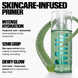 Milk Makeup Hydro Grip Primer with Hyaluronic Acid + Niacinamide - Hydrating Face Primer Grips Makeup for Up to 12 Hours - Silicone-Free, Lightweight Gel with Dewy Finish - 0.33 oz Milk Makeup Hydro Grip Primer with Hyaluronic Acid + Niacinamide - Hydrating Face Primer Grips Makeup for Up to 12 Hours - Silicone-Free, Lightweight Gel with Dewy Finish - 0.33 oz