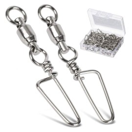 AMYSPORTS High Strength Fishing Snap Swivels - Bal..