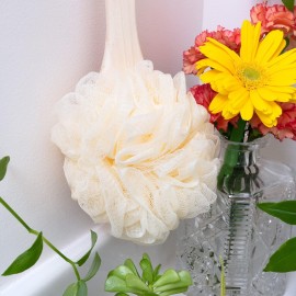 EcoTools EcoPouf Bath Brush, Loofah Brush for Bath & Shower, Made with Long Handle & Recycled, Soft Netting for Gentle Exfoliation, Back Brush for Men & Women, Eco-Friendly & Cruelty-Free, 2 Count