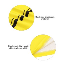 FitsT4 Sports Pro Soccer Referee Jersey Short Sleeve Ref Shirts Yellow Medium