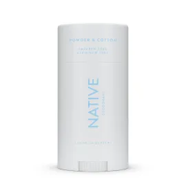Native Deodorant | Natural Deodorant for Men, Aluminum Free with Baking Soda, Probiotics, Coconut Oil and Shea Butter | Powder & Cotton
