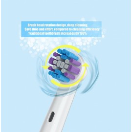 Replacement Toothbrush Heads for Oral-B, 4 Pack Replacement Heads Compatible with Oral B Braun Electric Toothbrush (4 Pack) (White, 1 Count (Pack of 4)) Replacement Toothbrush Heads for Oral-B, 4 Pack Replacement Heads Compatible with Oral B Braun Electric Toothbrush (4 Pack) (White, 1 Count (Pack of 4))