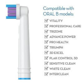 Replacement Toothbrush Heads for Oral-B, 4 Pack Replacement Heads Compatible with Oral B Braun Electric Toothbrush (4 Pack) (White, 1 Count (Pack of 4)) Replacement Toothbrush Heads for Oral-B, 4 Pack Replacement Heads Compatible with Oral B Braun Electric Toothbrush (4 Pack) (White, 1 Count (Pack of 4))