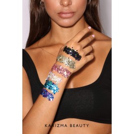 KARIZMA Kiss My Bass! 6X 10g Chunky Face Glitter, Hair, Eye and Body Glitter for Women and Men. Rave Glitter, Festival Accessories and Cosmetic Makeup. Loose Pots