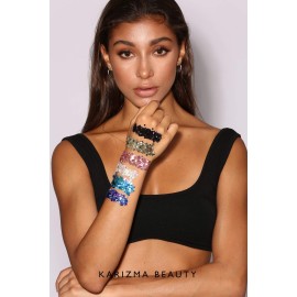 KARIZMA Kiss My Bass! 6X 10g Chunky Face Glitter, Hair, Eye and Body Glitter for Women and Men. Rave Glitter, Festival Accessories and Cosmetic Makeup. Loose Pots