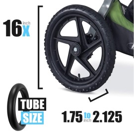 ZOZOZO BOB Stroller Tire Tube Replacement 16x1.75 Rear Inner Tube for Wayfinder, Alterrain, Revolution Flex/Pro/SE, Strides, Ironman & Duallie Joggers - Durable, Easy to Install & Leak-Resistant ZOZOZO BOB Stroller Tire Tube Replacement 16x1.75 Rear Inner Tube for Wayfinder, Alterrain, Revolution Flex/Pro/SE, Strides, Ironman & Duallie Joggers - Durable, Easy to Install & Leak-Resistant