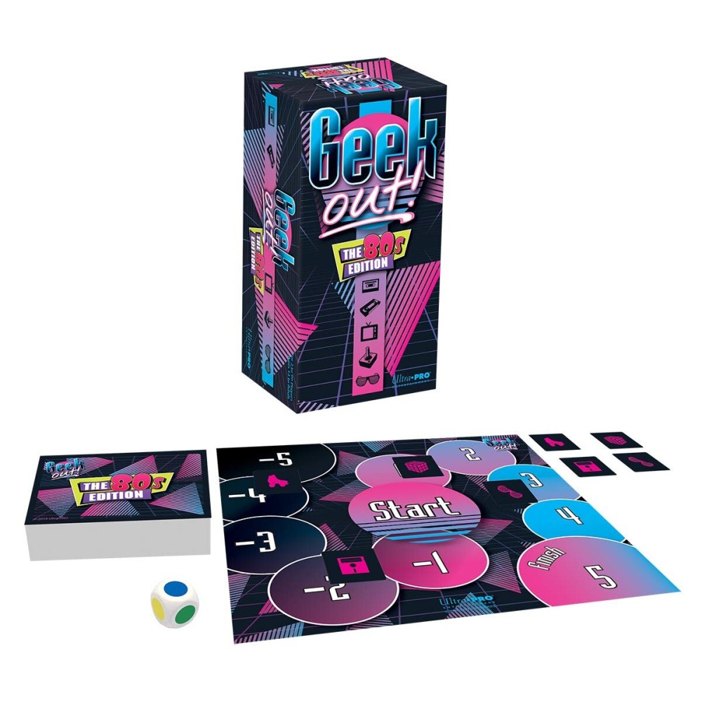 Geek Out! - 80\'s Edition, Pop Culture Party Game, Fun Bluffing Game for Adults, Family Friendly, Classic 80\'s Nostalgia, Social Game for 2+ Players