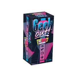Geek Out! - 80\'s Edition, Pop Culture Party Game, Fun Bluffing Game for Adults, Family Friendly, Classic 80\'s Nostalgia, Social Game for 2+ Players
