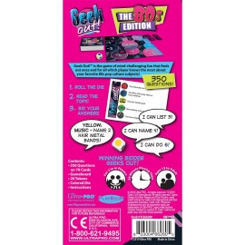 Geek Out! - 80\'s Edition, Pop Culture Party Game, Fun Bluffing Game for Adults, Family Friendly, Classic 80\'s Nostalgia, Social Game for 2+ Players