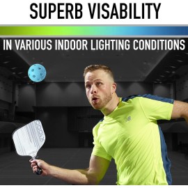 Franklin Sports X-26 Pickleballs - Indoor - 3 Pack - USAPA Approved - Blue Franklin Sports X-26 Pickleballs - Indoor - 3 Pack - USAPA Approved - Blue