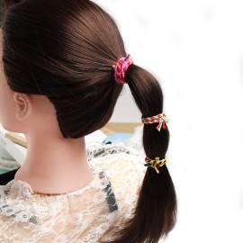 Braided Elastic Hair Ties Hair Ropes Rubber Bands Ponytail Holder Thick Thin Hair Scrunchies Accessories for Women Girls (Random Color) Pack of 100 Braided Elastic Hair Ties Hair Ropes Rubber Bands Ponytail Holder Thick Thin Hair Scrunchies Accessories for Women Girls (Random Color) Pack of 100