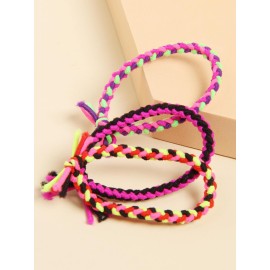 Braided Elastic Hair Ties Hair Ropes Rubber Bands Ponytail Holder Thick Thin Hair Scrunchies Accessories for Women Girls (Random Color) Pack of 100 Braided Elastic Hair Ties Hair Ropes Rubber Bands Ponytail Holder Thick Thin Hair Scrunchies Accessories for Women Girls (Random Color) Pack of 100