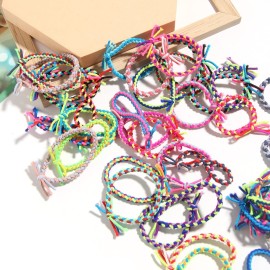 Braided Elastic Hair Ties Hair Ropes Rubber Bands Ponytail Holder Thick Thin Hair Scrunchies Accessories for Women Girls (Random Color) Pack of 100 Braided Elastic Hair Ties Hair Ropes Rubber Bands Ponytail Holder Thick Thin Hair Scrunchies Accessories for Women Girls (Random Color) Pack of 100