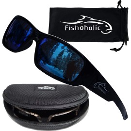 Fishoholic Polarized Fishing Sunglasses UV400 (14 Options) Fishing Gift with Hard Case & Pouch Fishoholic Polarized Fishing Sunglasses UV400 (14 Options) Fishing Gift with Hard Case & Pouch