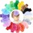 jollybows 18pcs Baby Girls Headband Chiffon Flower Soft Stretchy Hair Band Hair Accessories for Baby Girls Newborns Infants Toddlers and Kids