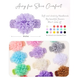 jollybows 18pcs Baby Girls Headband Chiffon Flower Soft Stretchy Hair Band Hair Accessories for Baby Girls Newborns Infants Toddlers and Kids jollybows 18pcs Baby Girls Headband Chiffon Flower Soft Stretchy Hair Band Hair Accessories for Baby Girls Newborns Infants Toddlers and Kids